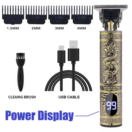 Portable Mens Beard Hair Clipper T9 Professional Electric Hair Cutting Rechargeable Hair Clipper Barber/Hair Clipper Accessories