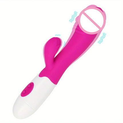 1pc G Spot Rabbit Vibrator 30 Vibration Modes, Waterproof, Perfect for Beginners & Couples - Batteries Not Included
