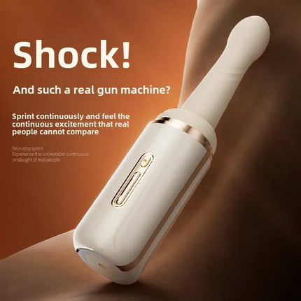 Automatic retractable vibrator love egg pumping gun machine multifunctional vibration stick av stick female erotic masturbation