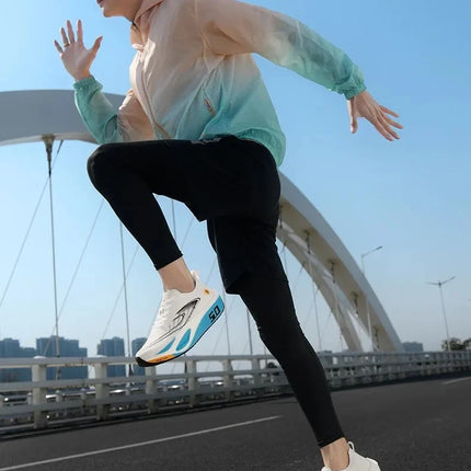Unisex 2025 Full Carbon Plate Running Shoes Professional Marathon Racing Lightweight Bounce Cushion Breathable Sports Sneakers