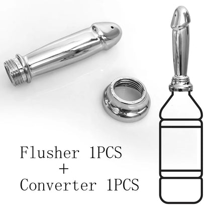 1Pcs, ABS anal vaginal douche, Conversion head for outdoor use, butt flush, multi-function enema, plug-in shower, sex toys