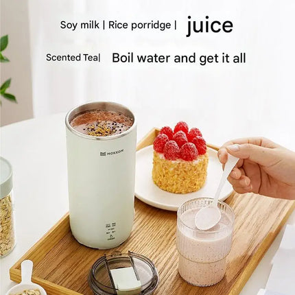 MOKKOM Mini Soy Milk Maker, Single-Person High-Speed Blender, Direct Drinking Juicer, Household Fully Automatic Mini Portabl