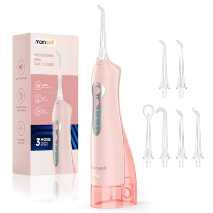 Mornwell Water Flosser Teeth Picks 6 Jets 3 Modes Portable Cordless D52 Water Floss For Teeth Cleaner IPX7 Waterproof Oral Picks