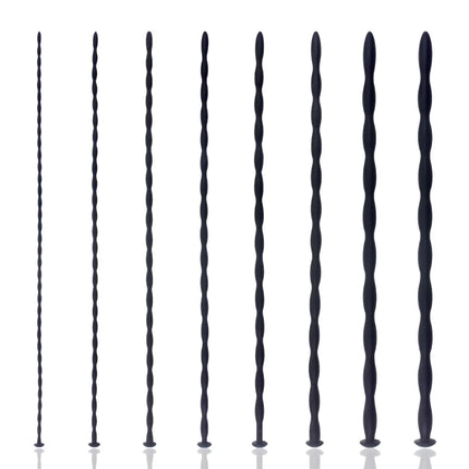 4PCS Urethral Sounds Kit, Beaded Penis Plug Urethral Dilator Cock Stimulation Masturbator Massager BDSM CBT