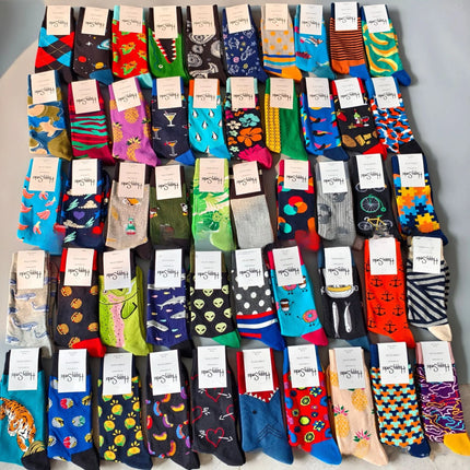 High Quality Fashionable Men's Mid-Calf Cotton Socks HappySocks New Arrival Suitable for All Seasons Swedish Design