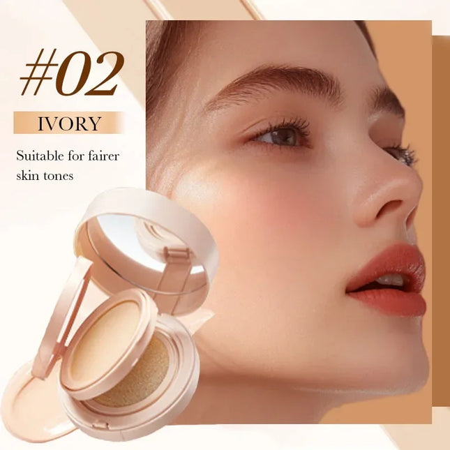 2 in 1 Double Layer Powder Cushion Clear Natural Lasting Brightening Sadoer Makeup Concealer Loose Powder Air Cushion BB Cream