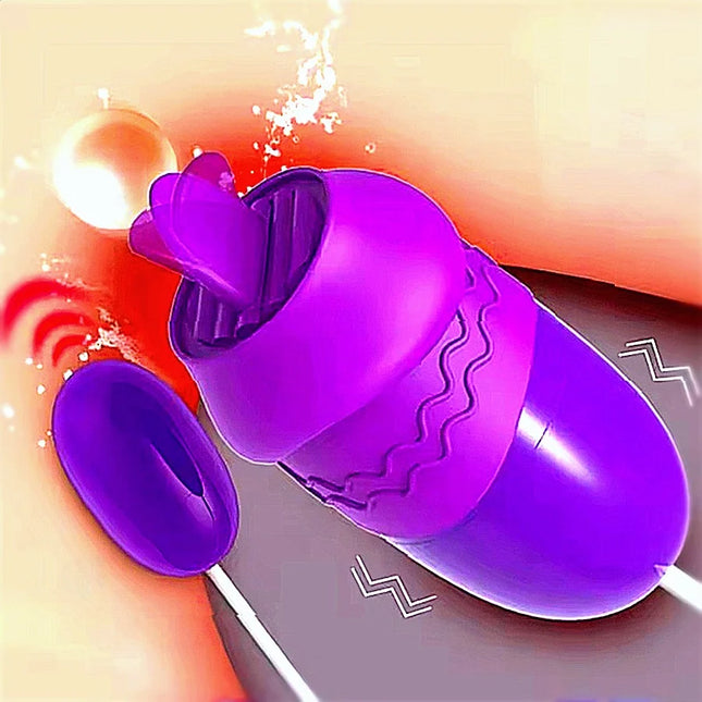 Female Vibrator Nipple G Spot Massage Vibration Tongue Clitoral Stimulator Vibrating Egg Sex Toys For Women Adult Supplies