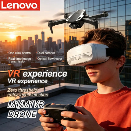 Lenovo M1/M1VR Foldable GPS Drone 4K HD Dual Camera Flow Positioning VR Glasses Portable Outdoor RC Aerial Quadcopter