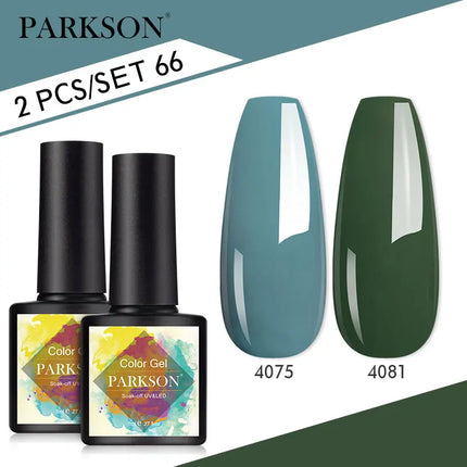 Parkson 2/3pcs Matte Top Coat Gel Nail Polish Kit Base Top Coat Set UV LED Nail Art Manicure Polish Primer Soak Off Nail Gel Set