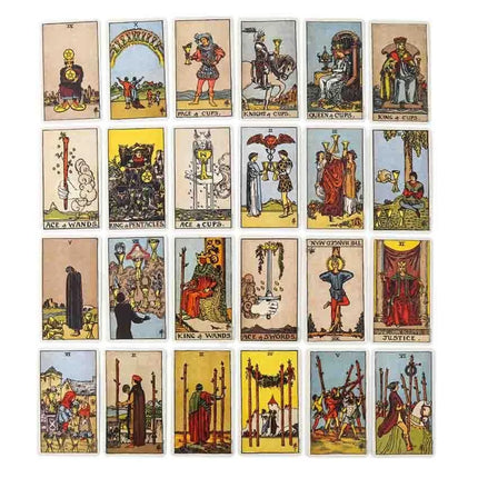 Smith Waite Iron Tarot Cards Games Paper Manual 10x6x4cm