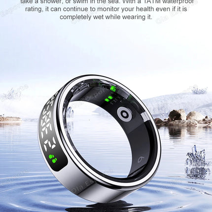 New R11 Smart Ring Men Women LED Display Screen Heart Rate Blood Oxygen Monitoring Waterproof Multi Sports Modes Smartrings 2025
