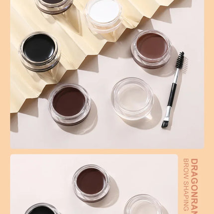 Matte Brown Black Wild Eyebrow Cream 3D Natural Tint Eyebrow Enhancers Gel Wax Waterproof Lasting Eye Makeup Cosmetic Tools