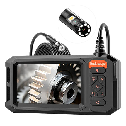  4.3'' IPS Screen Industrial Endoscope Camera 1080P IP67 Waterproof Borescope 1-30m Rigid Cable for Pipe Automobile Inspection