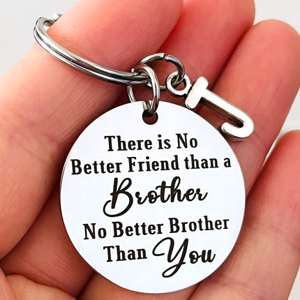 Birthday Gifts for Brother No Better Friend Than A Brother No Better Brother Than You Friendship Keychain for Men Friend
