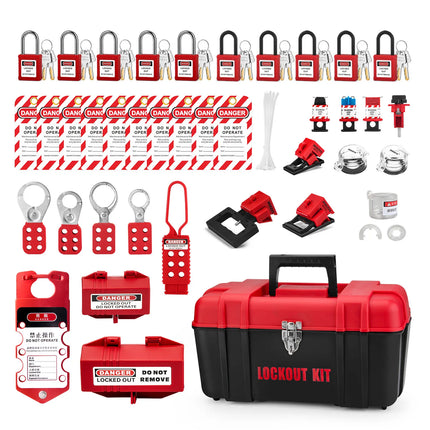 Lockout Tagout Kit,Loto Safety Padlocks,Breaker Lockout, Hasps,Electrical Plug Lockout Tags, Lock Out Tag Out Locks