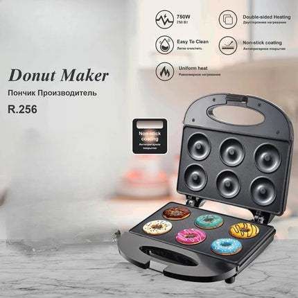 110V-220V Household Donut Machine, Multi-function Cake Round Cake Machine, Light Food Mini Breakfast Machine Kitchen Appliances