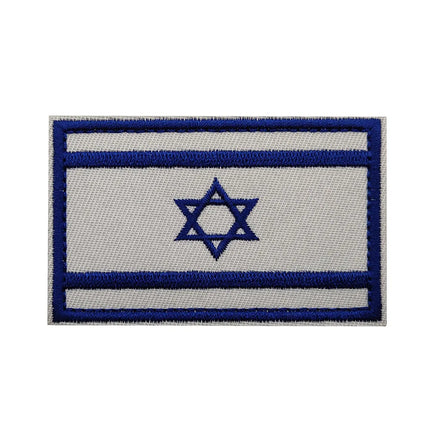 Israeli National Flag Reflective Patches Embroideried Military Uniform Armband Tactical Morale Embroidery Badge Israel Patches