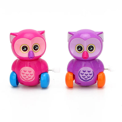 New Clockwork Toy Cartoon Winding Creative Cut Owl Small Animal Gift for friends