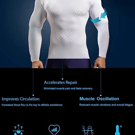 Spider Print Long Sleeve Compression Shirts for Men Gym Workout Rash Guard Undershirts Baselayers Athletic Quick Dry Tees Tops