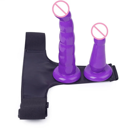 Strap on Double Penis Dildo Dual Ended Strapon Dildo Adult Sex Toys Vagina Prostate Massager for Man Woman Couples Sex Toy Shop