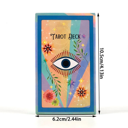 Hot-selling Tarot Cards 78 Exquisite Oracle Cards English Visions Fate Divination Edition Borad Playing Games For Easy Beginners