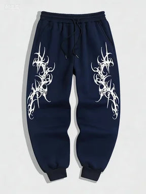 Latest Gothic Print Casual Jogging Sports Pants Multifunctional Couple Pants Fashionable Hip-Hop Pants Comfortable Sports Pants