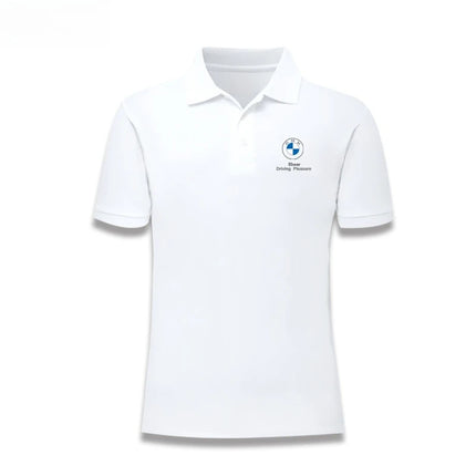 BMW 2025 Summer Men's and Women POLO Shirts Car Club Motorcycle Car Fans Lapel Work Short Sleeve Racing Off-Road Riding T-Shirt