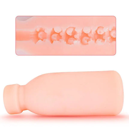 Milk Bottle Shape Male Masturbation Cup Silicone Masturbator Soft Emulational Vaginal Bulge Adult Sex Toys For Men Penis Trainer