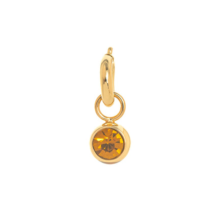 Minimalist Twelve Birthday Stone Light Luxury High Praise Palm Moon Tai Chi Planet Pendant Gold Plated Color Preserved