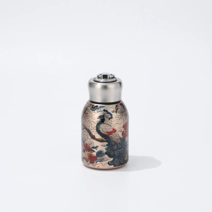 300ml Retro Chinese Style Golden Peacock Insulated Cup Portable Creative High Beauty Water Cup 316 Stainless Steel Cup