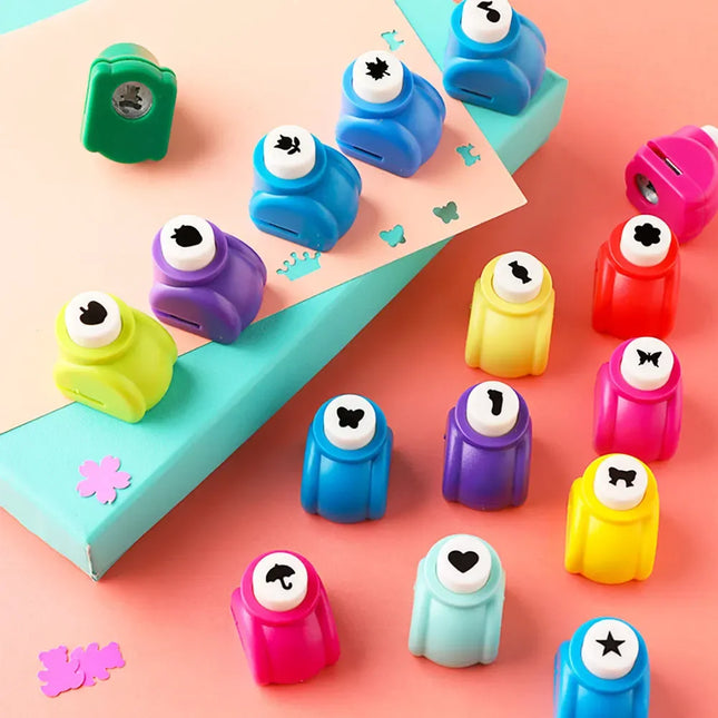 24 Puncher Shape Mini Scrapbook Punches Handmade Cutter Card Craft Hole Punch Scrapbook Paper Punch DIY Mini Puncher for Kids