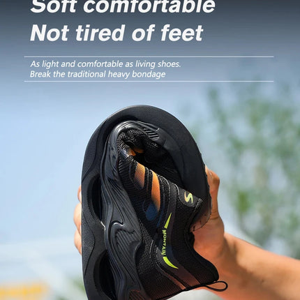 Rotary Button New Safety Shoes For Men Men's Work Shoes High Quality Steel Toe Sneakers Men's Shoes Work Safety Shoes