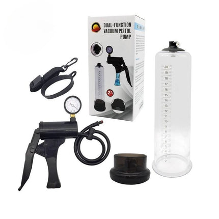 Penis Enhancement Pump Dual Water Air Function Cock Extender Enlarger Hercules Cup with Watch Pressure Gauge Sex Toy Man