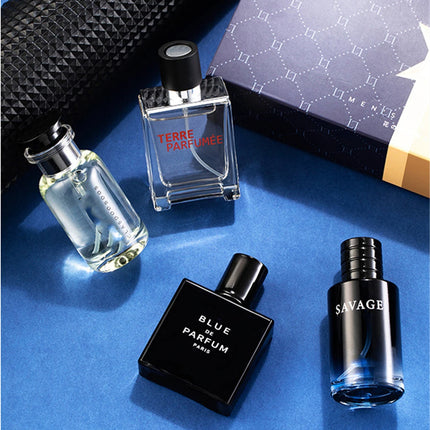 Luxury Brand Perfume Men Cologne Parfums Homme Gift Box 4Pcs Set 100ml Perfumes Masculinos Natural Floral Fruity Scent SprayLuxu