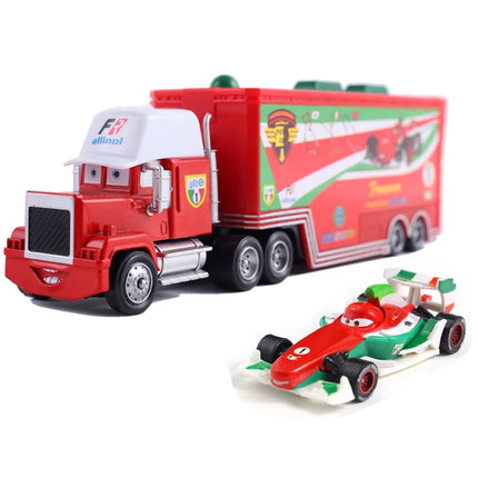 Disney Cars Diecast Lightning McQueen No: 79 No: 86 Alloy Car Container Truck Set Model Car Die Casting Kids Birthday Gifts Toys