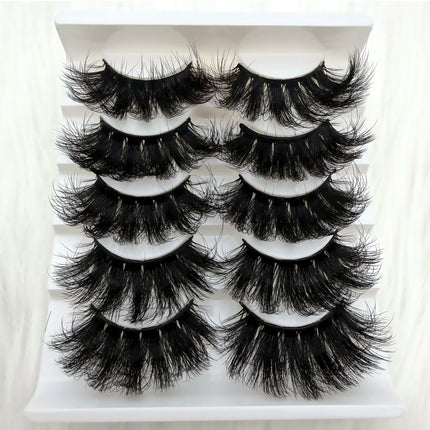 5 Pairs 3D Faux Mink Lashes Dramatic Volume Thick Lashes Fluffy Natural False Eyelashes Thick Dramatic faux Mink Eyelashes