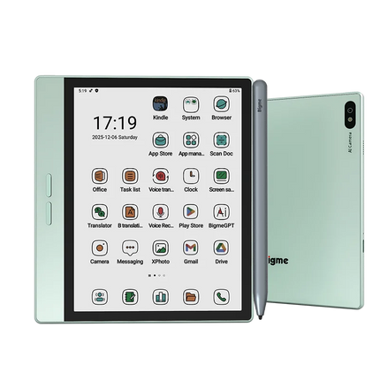 Bigme B7 ereader, 4+64GB, 7'' E-ink paper-like ebook reader, Android 14 OS, support Google Play, eye-comfort ebook w/ 4G calling