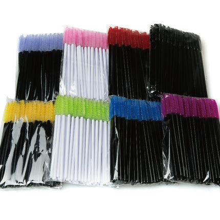 Wholesale Eyelash Brush Mascara Wands Wholesale Spoolies Eyebrow Lash Cleaning Brushes Applicator Makeup Tools 50/1000/2000pcs