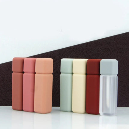 5/10/20/50/100pcs 6ml Lip Gloss Tube Brush Scrub Square Liquid Lipstick Tubes Lip Balm Container Cosmetic Packaging DIY DN62901