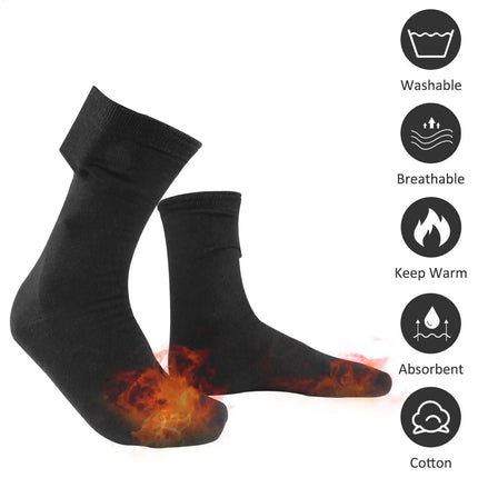 Winter Heated Socks Thermal Foot Warmer Quick Heating Long Socks Cold Weather USB Heating Socks for Outdoor Sports Walking