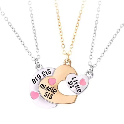 2/3pcs Friendship Necklaces for Women Girls Kawaii Best Friends Mom Daughter Pendant Chain BFF Jewelry Accessories Gifts 2025