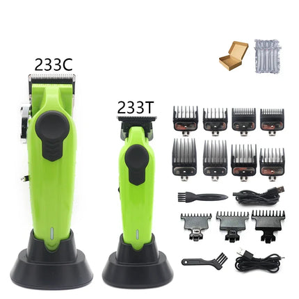 Professional Hair Trimmer Barber Carving Gradient Finish Machine Electric Clipper with Charger Stand Hair Cutting Machine