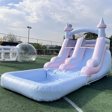 Commercial Grade Inflatable Water Slide with Splash Pool giant Bouncy Castle for Adults Kids for Backyard, Outdoor Slide Park
