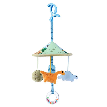 Baby Sensory Hanging Rattles Learning Toy Soft Plush Animals Newborn Baby Rattle Multifunctional Stroller Toys 0-24 Months Gifts