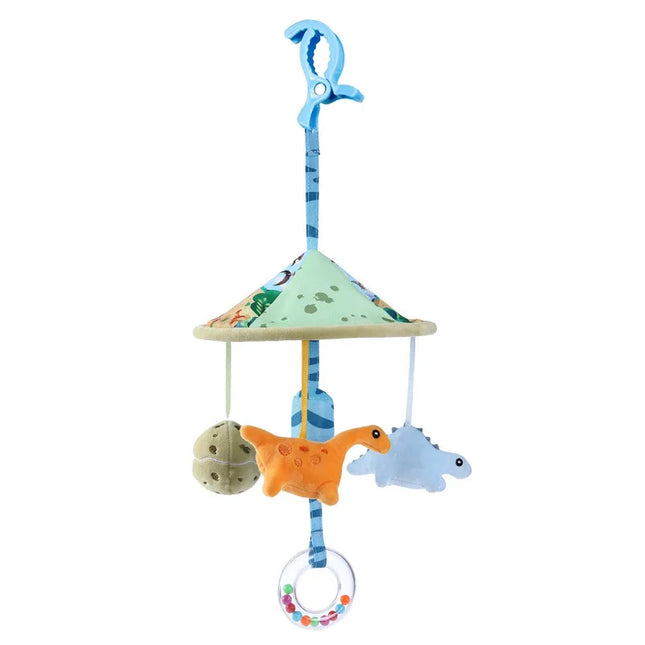 Baby Sensory Hanging Rattles Learning Toy Soft Plush Animals Newborn Baby Rattle Multifunctional Stroller Toys 0-24 Months Gifts