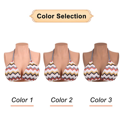 CYOMI Silicone Fake Breast Forms Huge Boobs Chest for Mastectomy Cancer Transgender Crossdresser Cosplay Sissy Drag Queen