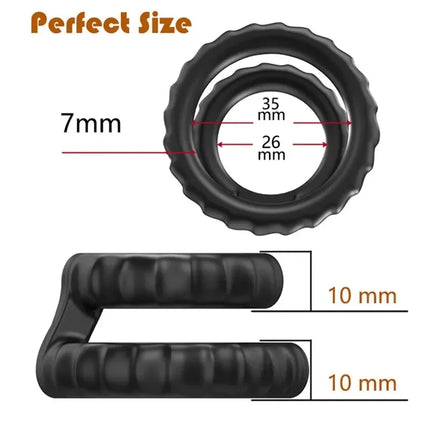 Cock Rings Silicone Ball Stretcher Delay Ejaculation TPE Penis Ring for Men Sex Toys Adjustable Semen Lock Ring SM Penis Sleeve