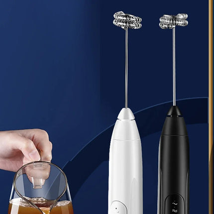 2-in-1 Kitchen Items USB Charging Electric Egg Beater Mini Blender Kitchens Accessories Mixer Household Gadgets Double Head Bar