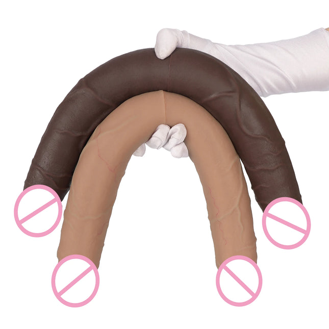 Silicone Double Headed Dildo Strap On Thick Penis Masturbator Big Cock Adult Lesbian Sex Toys Anal Dildo Vaginal Anus Stimulator