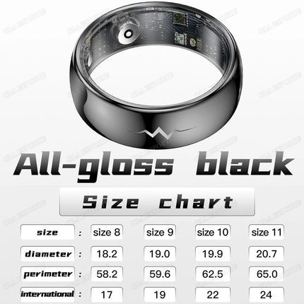 New ECG Smart Ring Men Women Bluetooth Blood Heart Rate Blood Oxygen Health Monitoring Multi Sports 5ATM Waterproof smartring